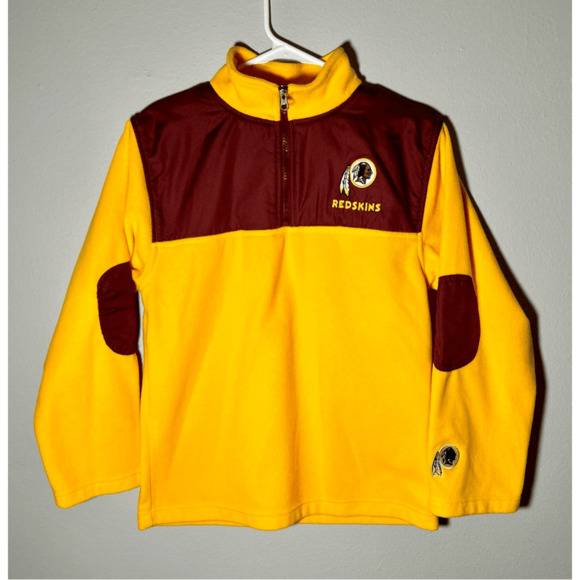 Washington Redskins NFL Team Kids 1/4 Zip Embroidered Fleece Jacket Sz XL EUC - Picture 1 of 9